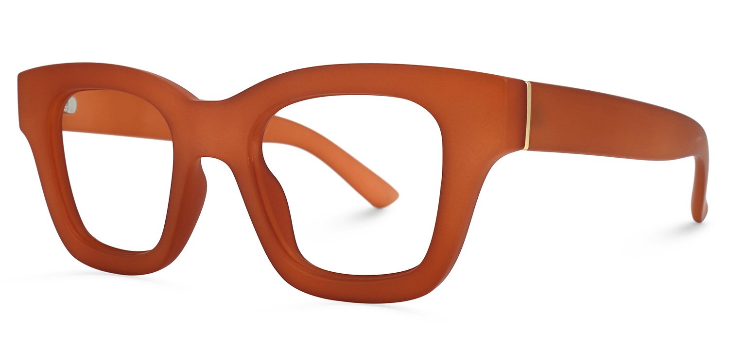 ZEELOOL Adriane Square Brown Glasses