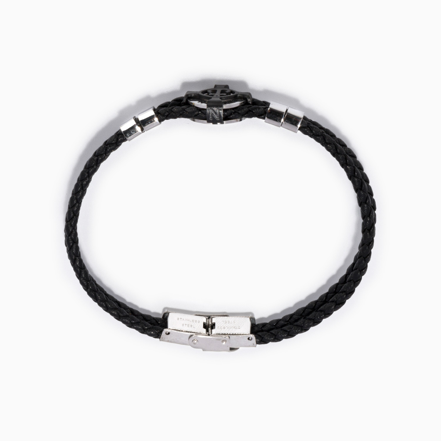 Vintage Compass Leather Bracelet1