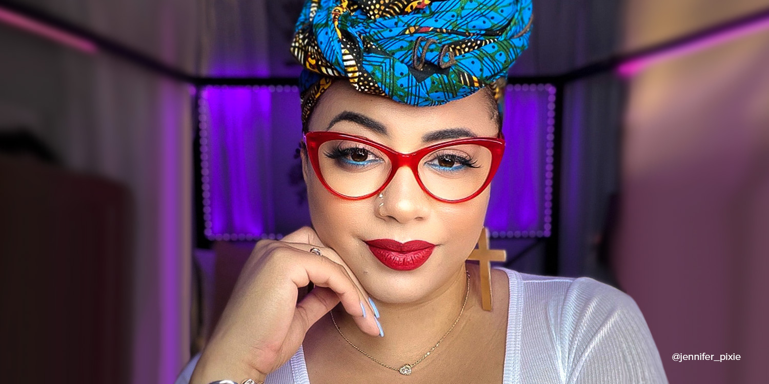 Charis Cat Eye Red Glasses1