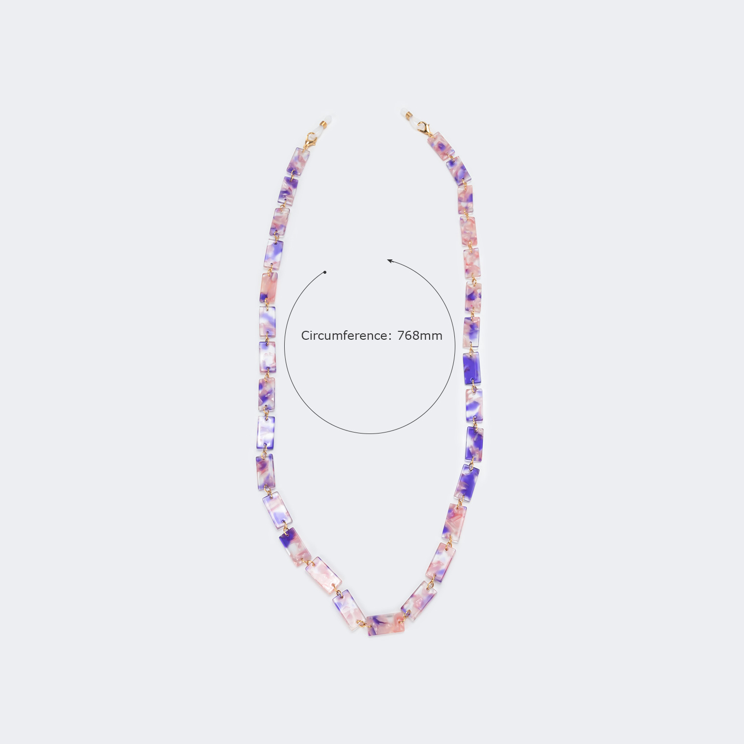 Pretty Lump Purple Eyeglasses Chains3