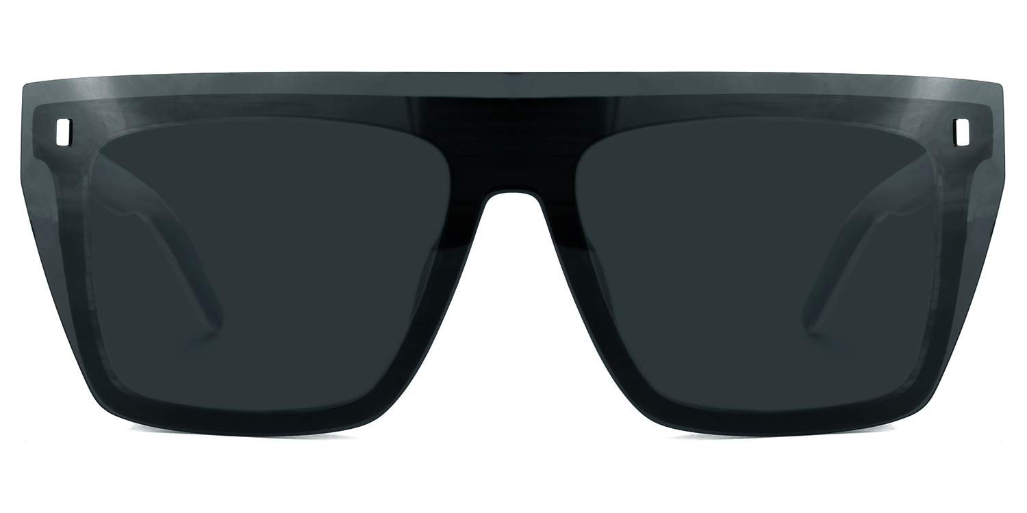 Kenya Square Gray Glasses0