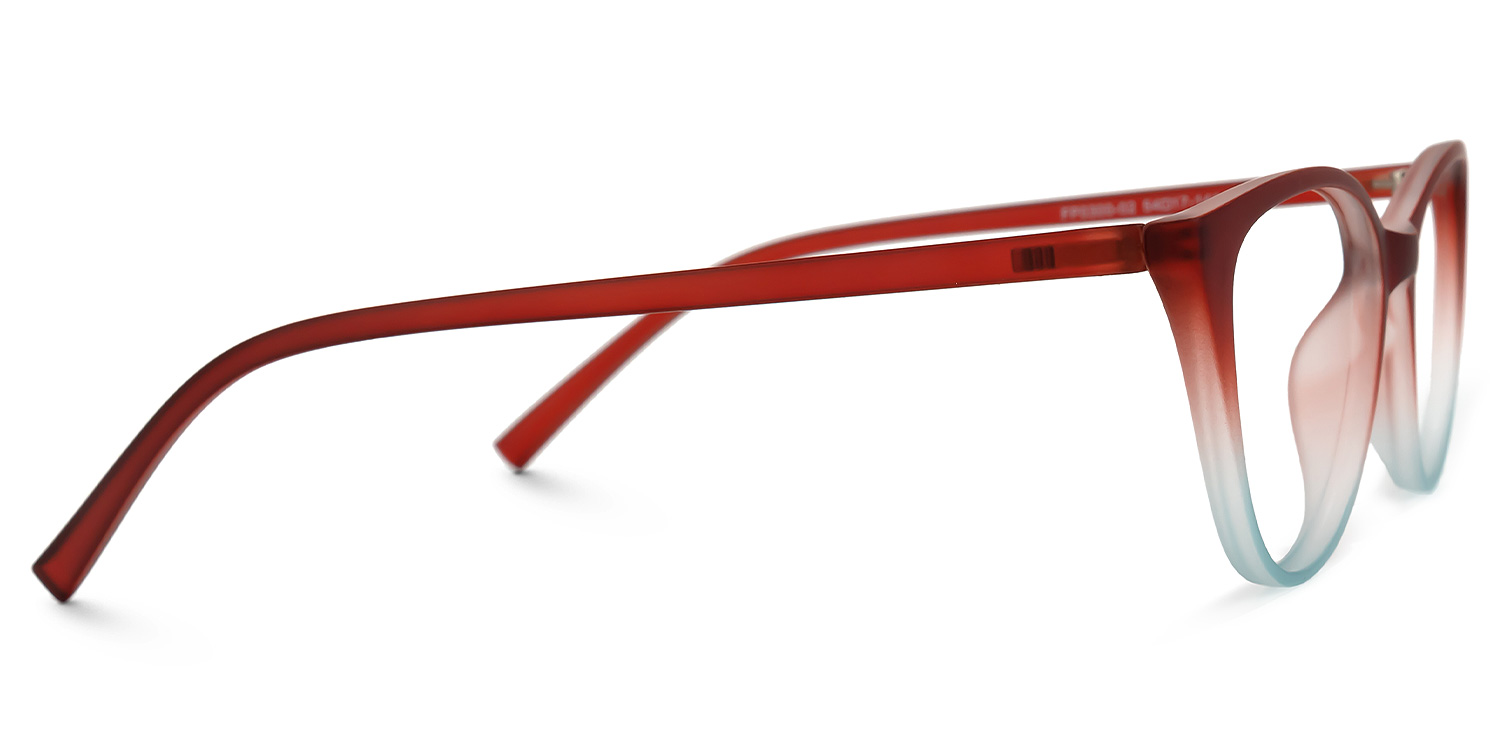 Lucy Cateye Red Glasses2
