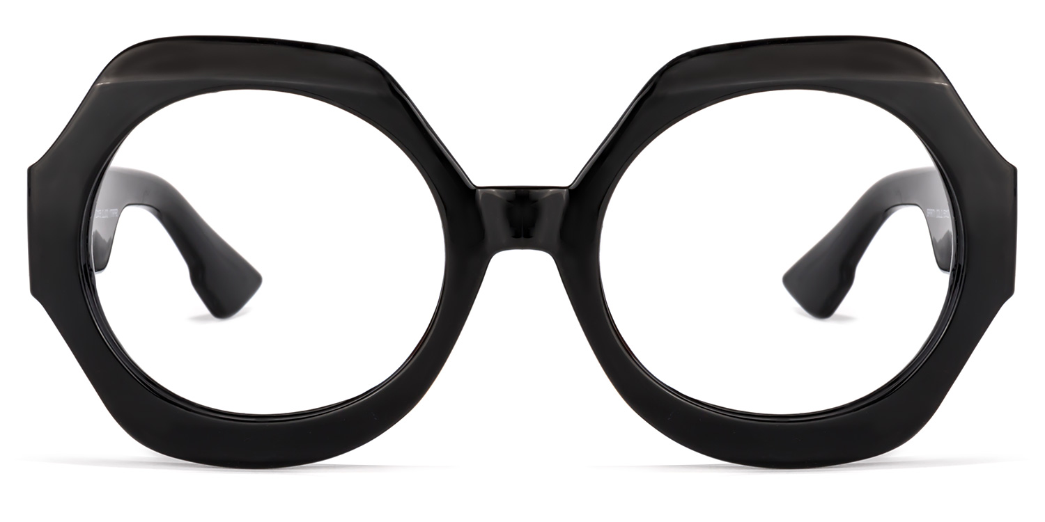 Geoffrey Geometric Black Glasses good-img