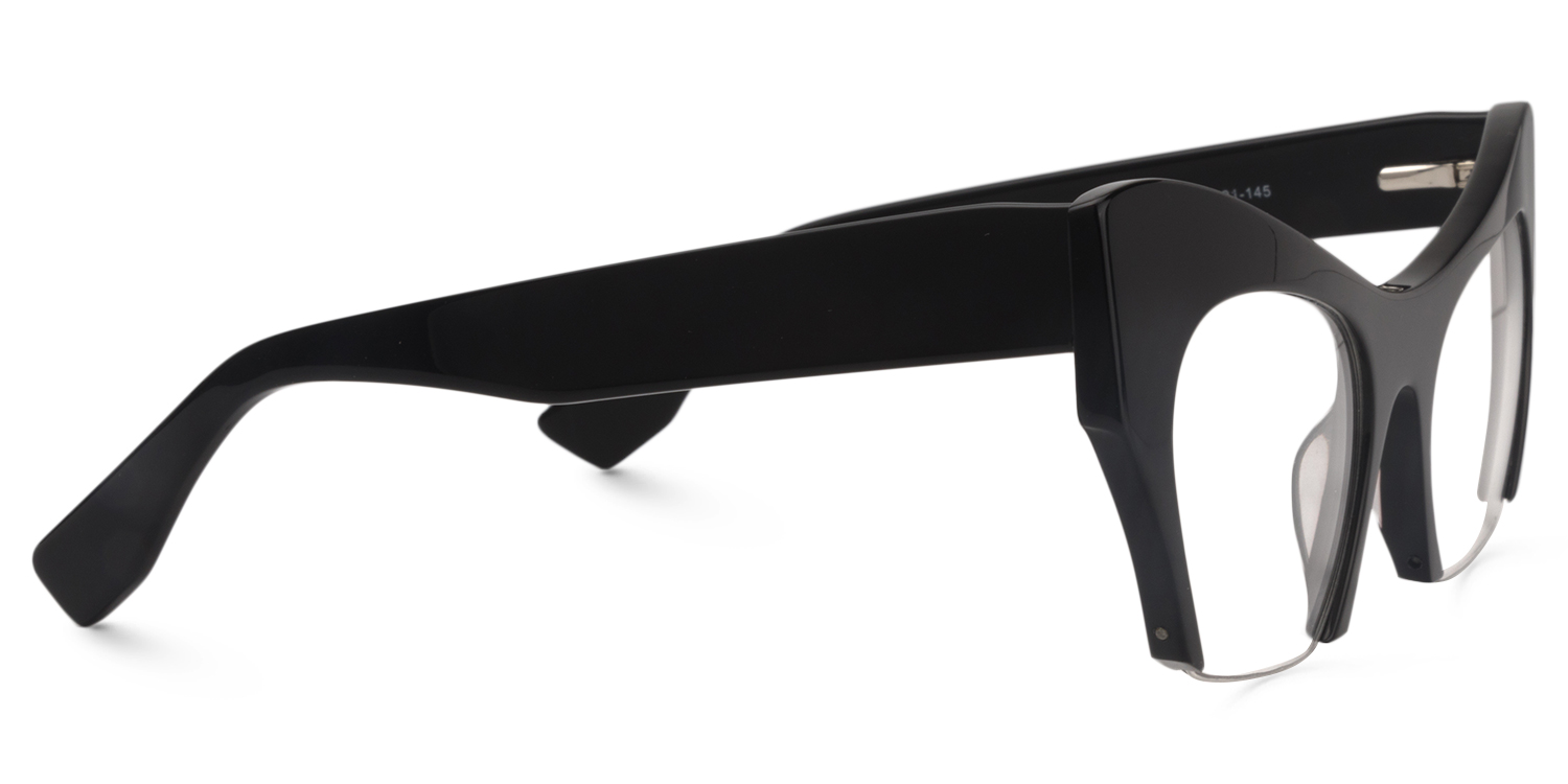 Cat Eye Black Glasses | Zeelool Glasses3