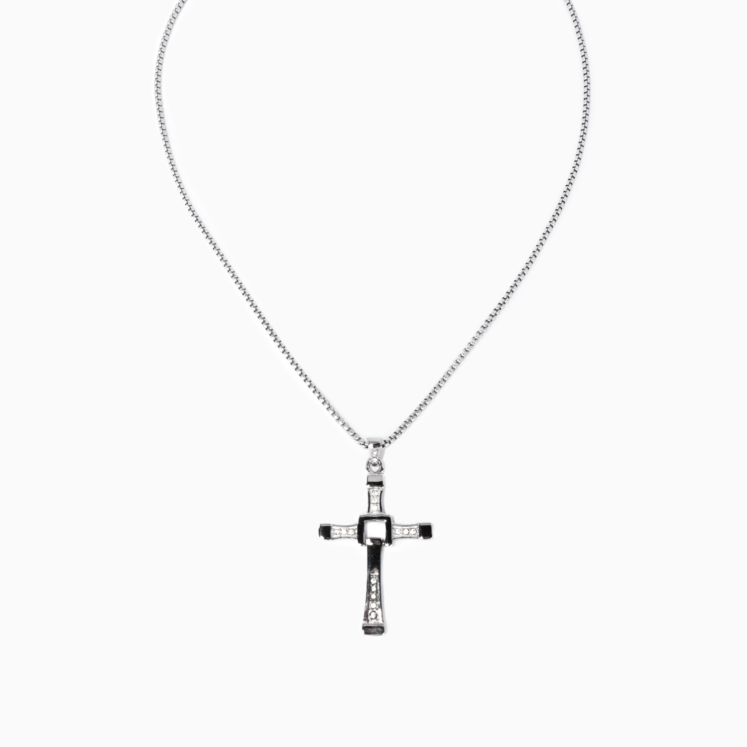 Vintage Silver Pendant Necklace0