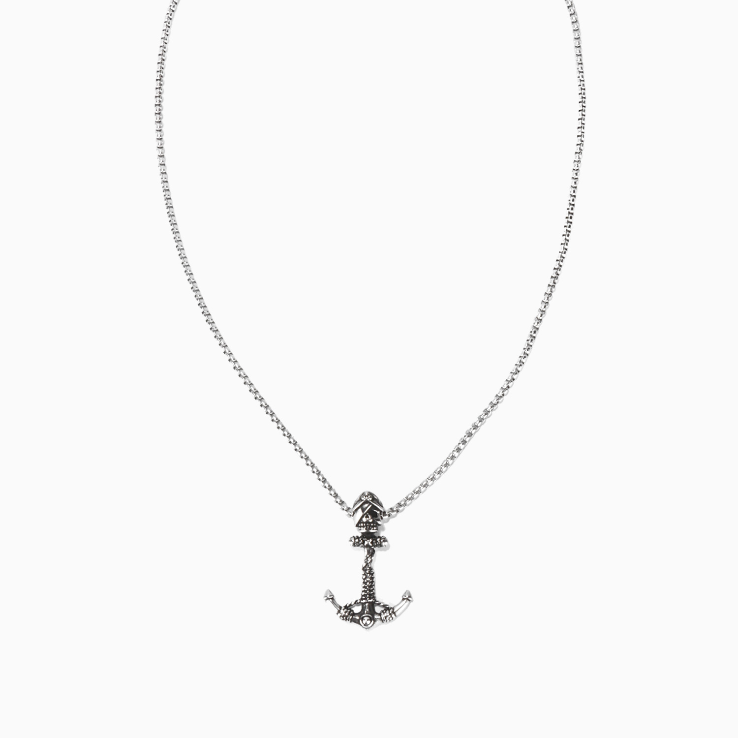 Vintage Silver Pendant Necklace0