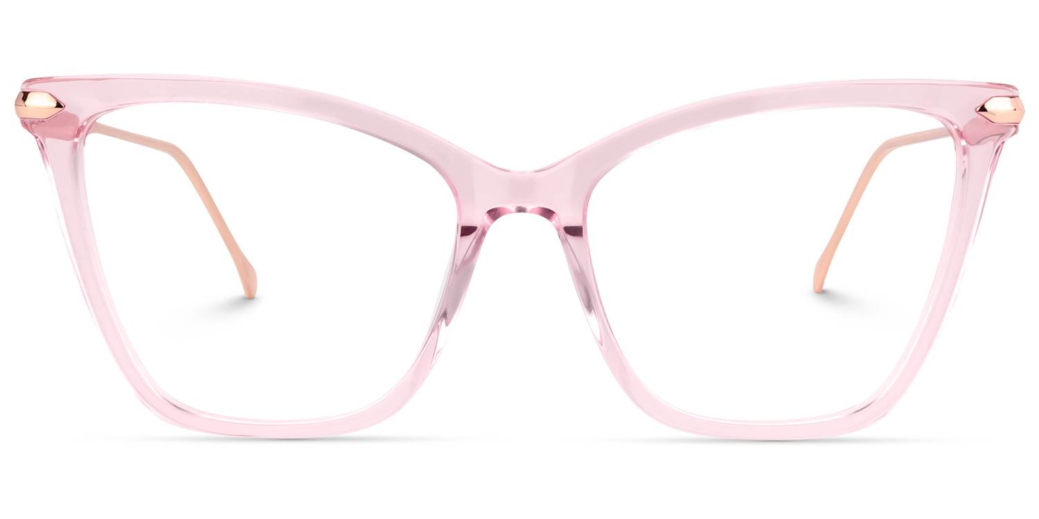 Cat Eye Pink Glasses0