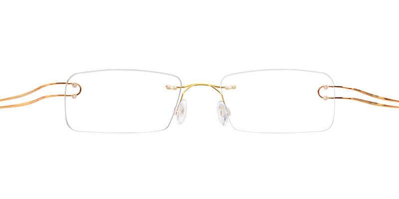 Skyler Rectangle Titanium Glasses 2