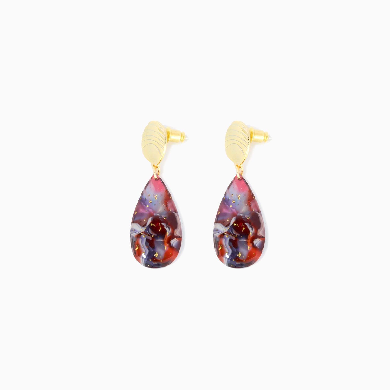 Stylish Water-Drop Shape Red Earrings1