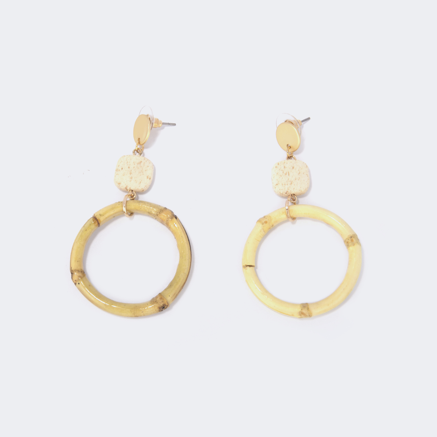 Stylish Annulus White Earrings1