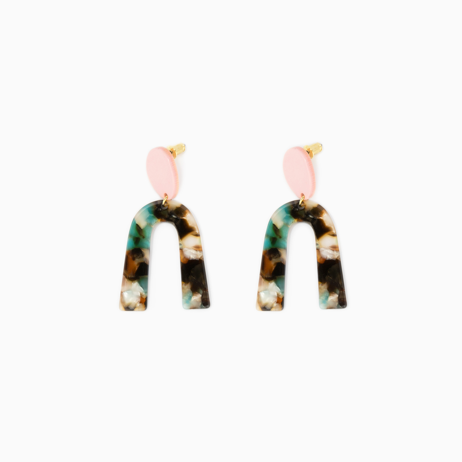 Stylish Arch Floral Earrings1