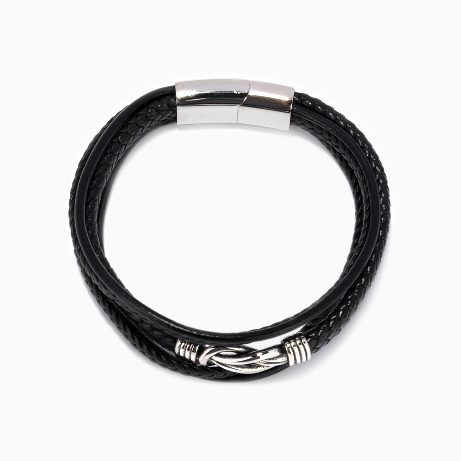 Vintage Reef Knot Black Bracelet1