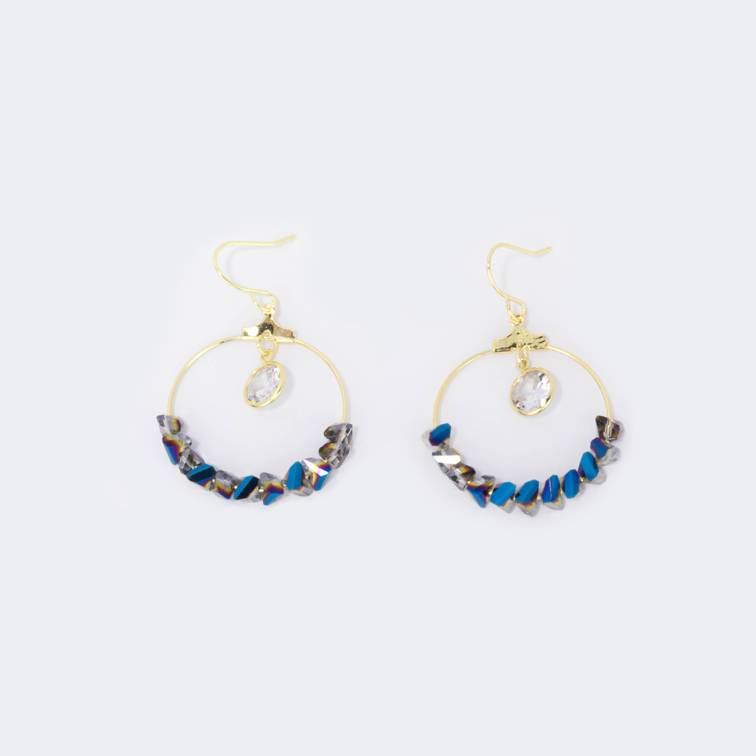 ZEELOOL Stylish Sparkling Beaded Earrings
