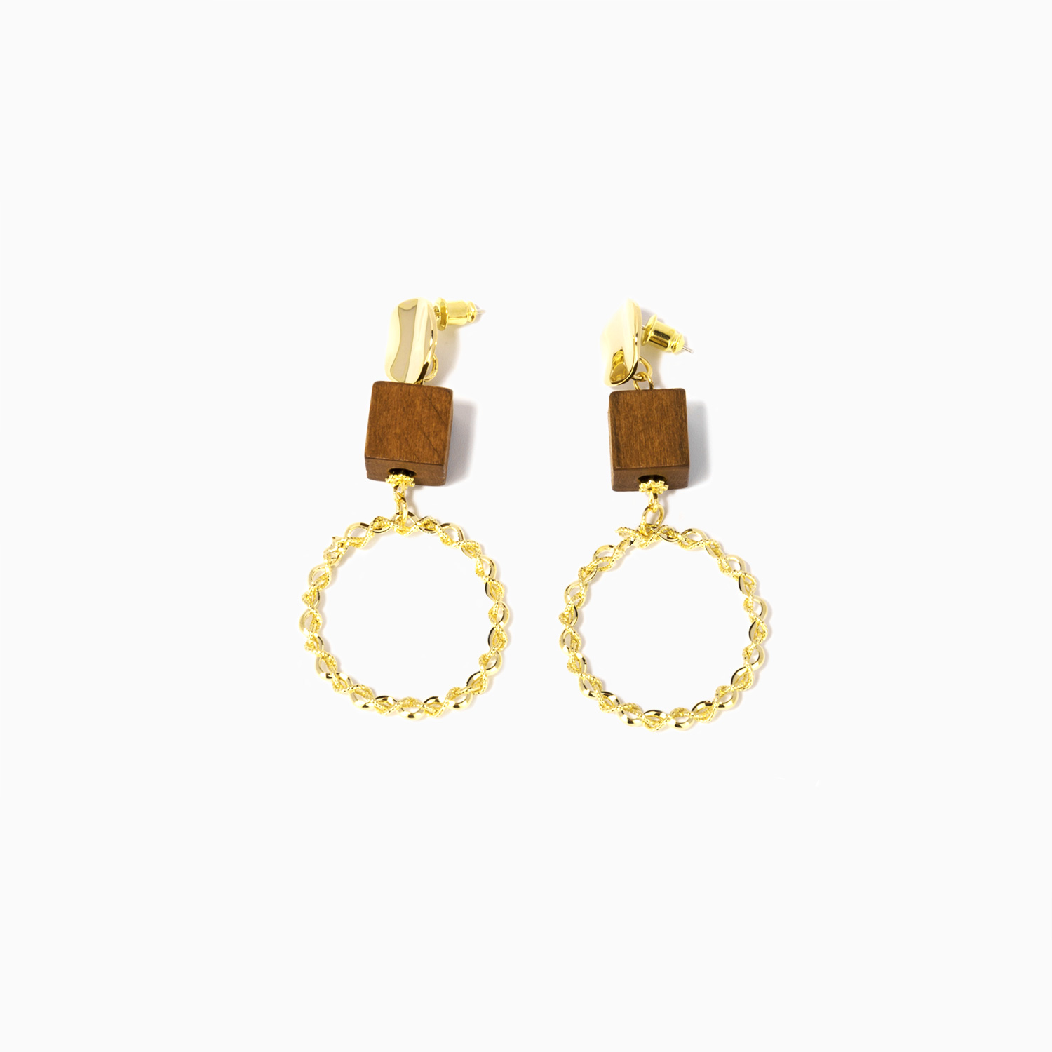 Stylish Twisted Metal Earrings1