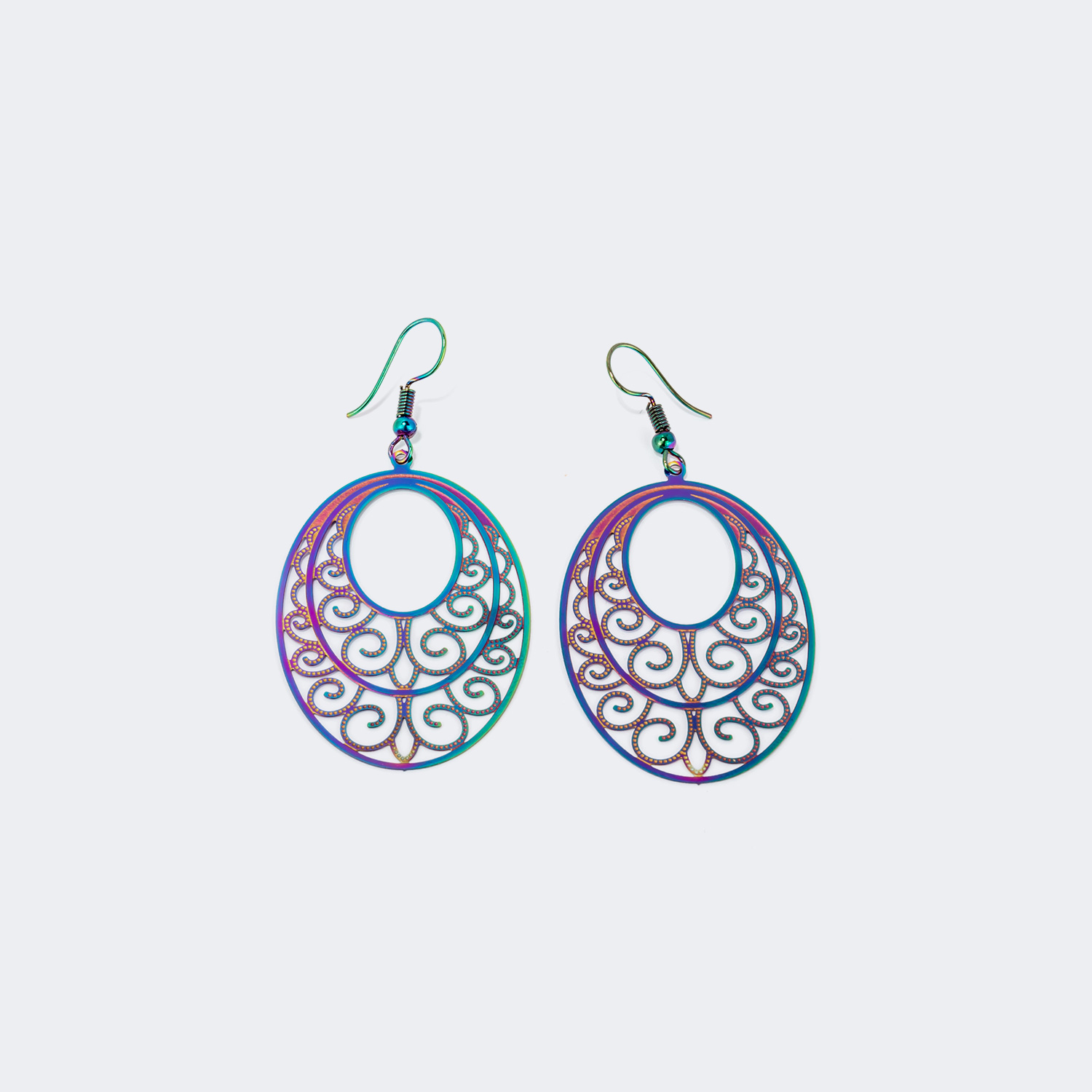 Stylish Oval Purple Glasses1