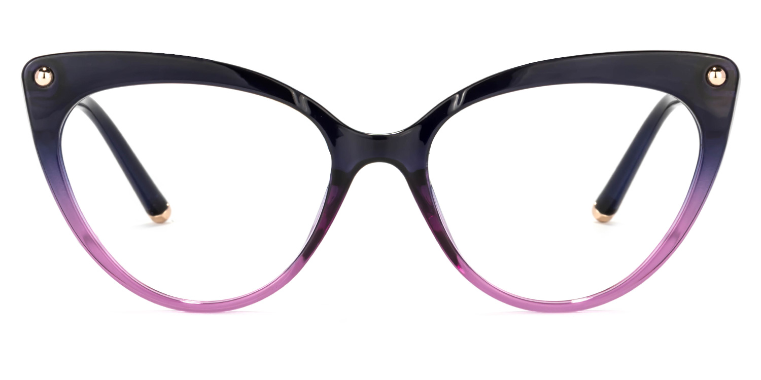 Alivia Cat Eye Purple Glasses