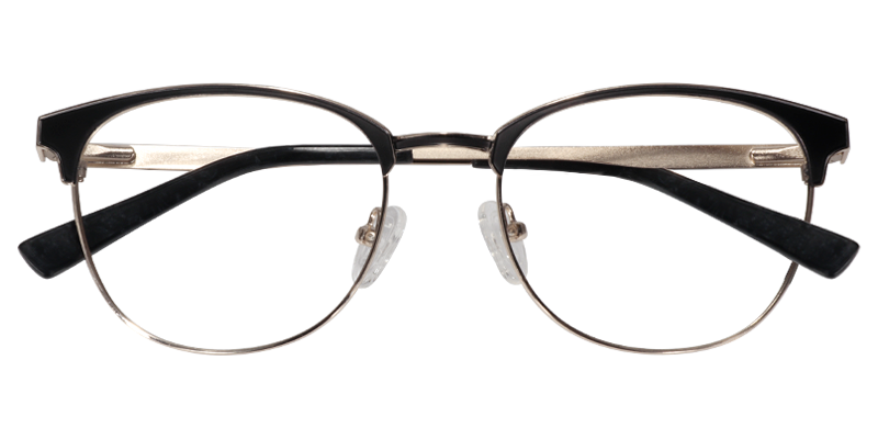 Browline Black Glasses | Zeelool Eyeglasses1