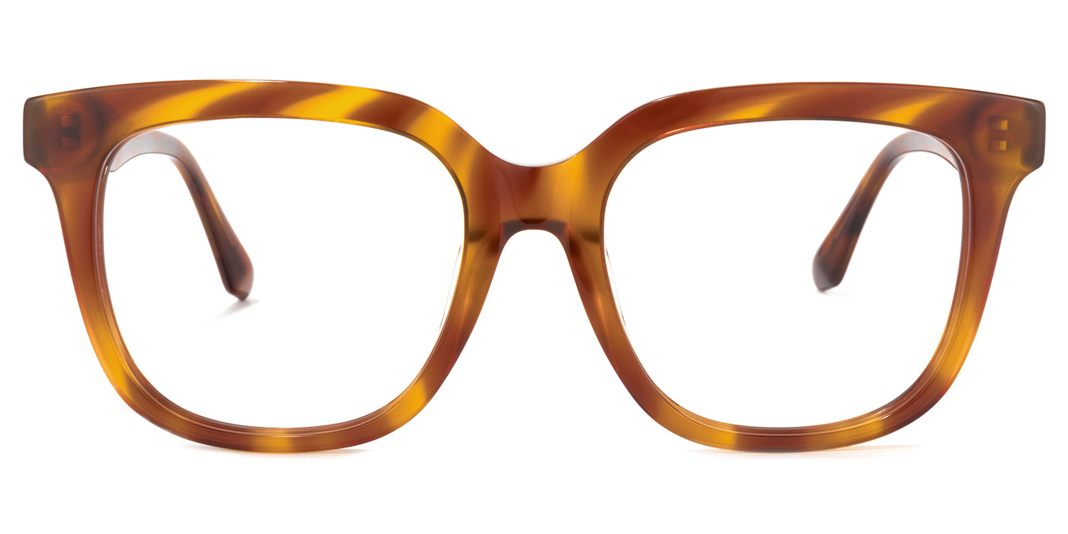 Quiana Square Yellow-Tortoise Glasses1