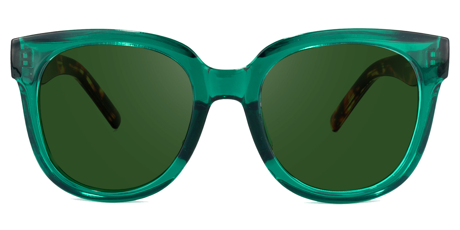 Harrell Square Dark-Green Glasses10