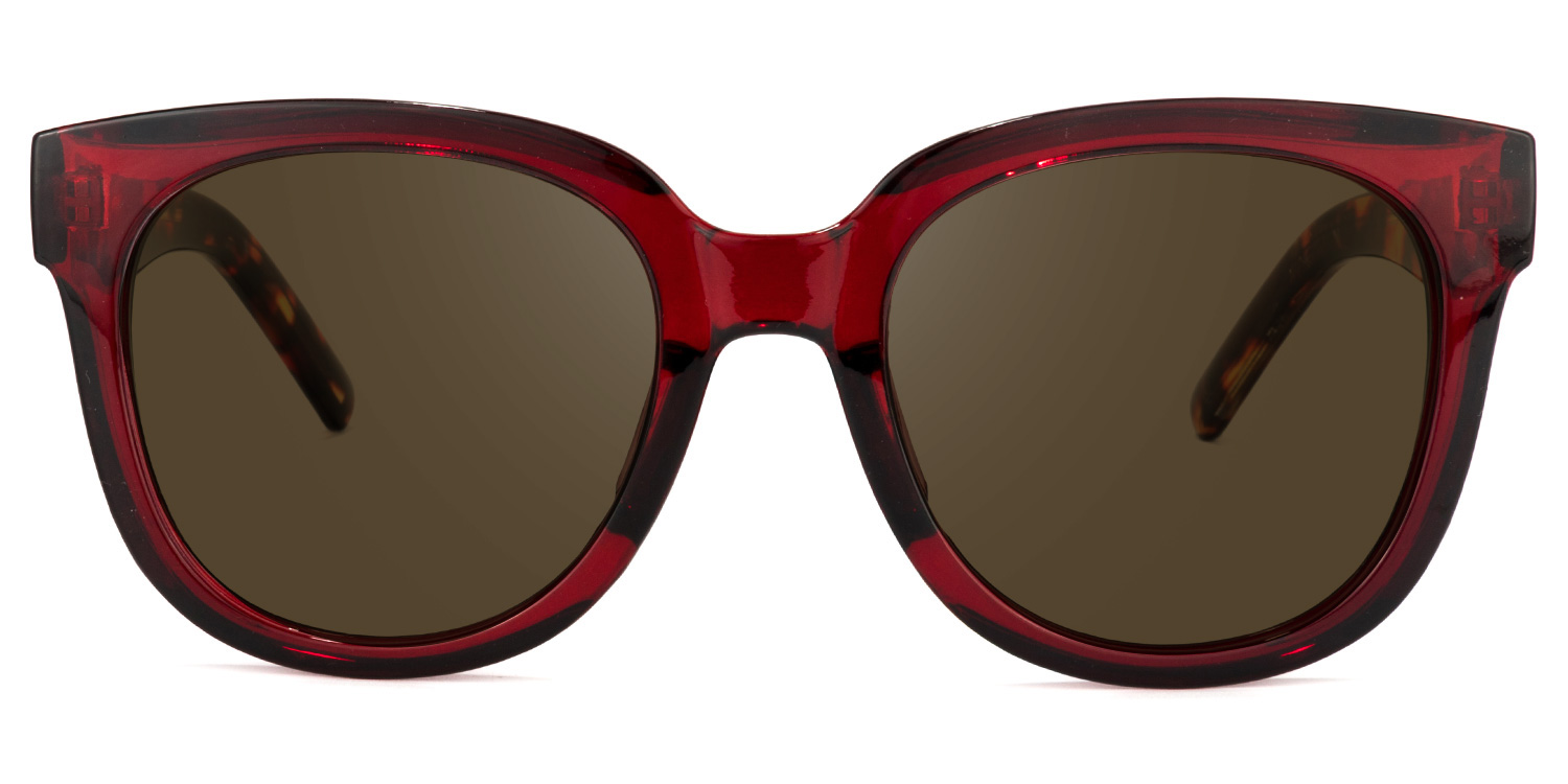 Harrell Square Dark-Red Glasses10
