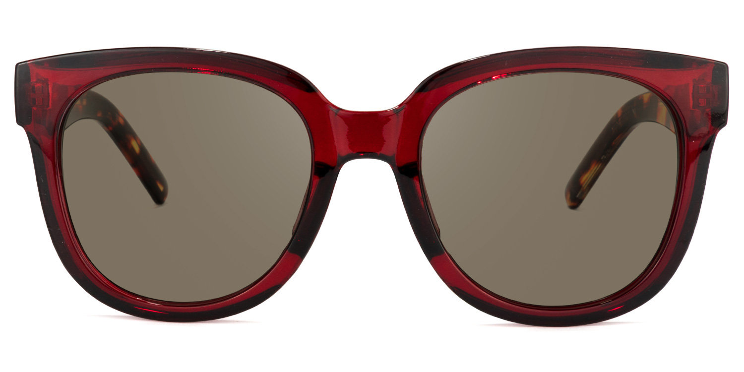 Harrell Square Dark-Red Glasses9