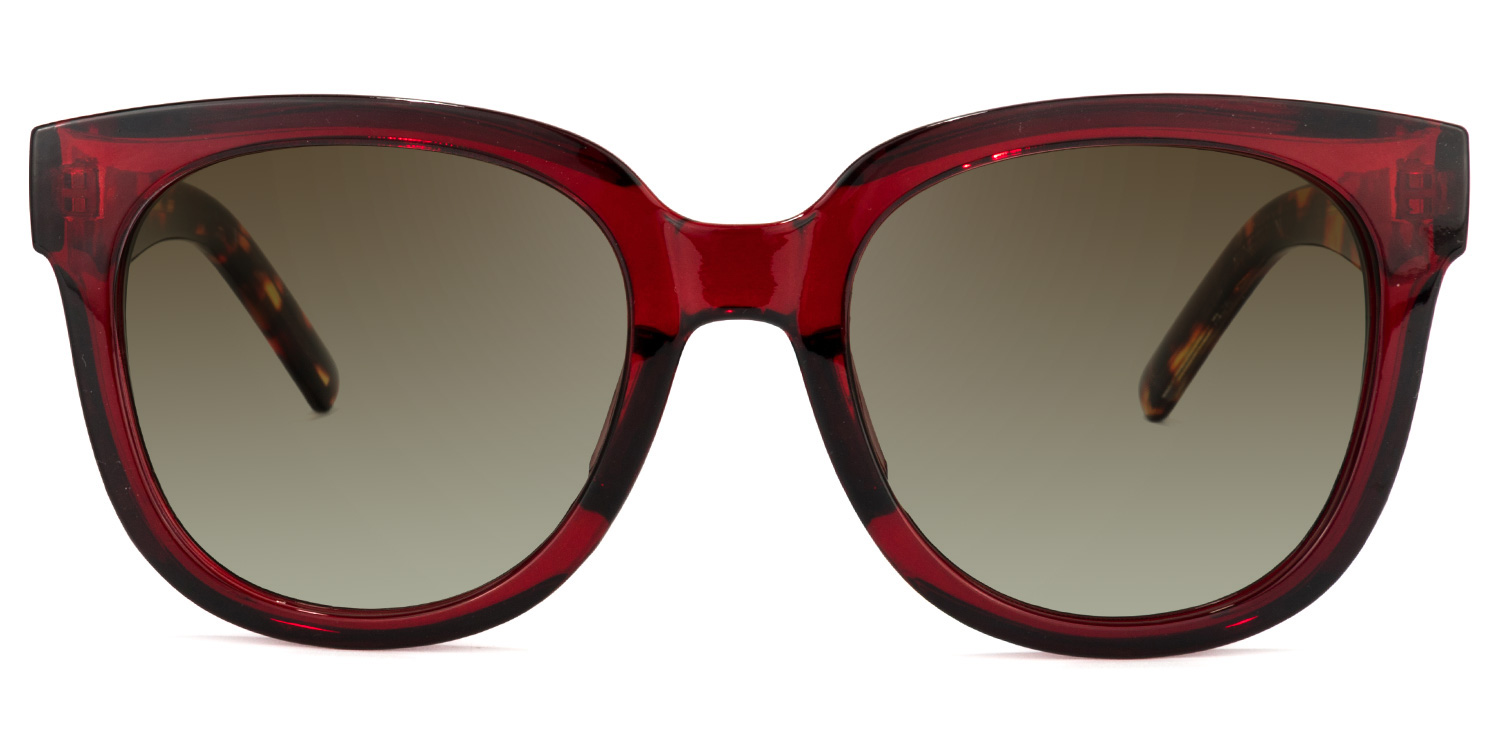 Harrell Square Dark-Red Glasses11