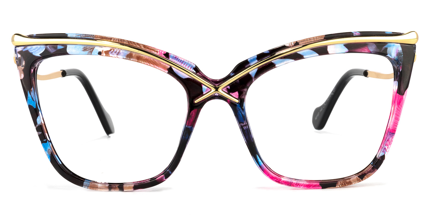 Winston Butterfly Floral Glasses0