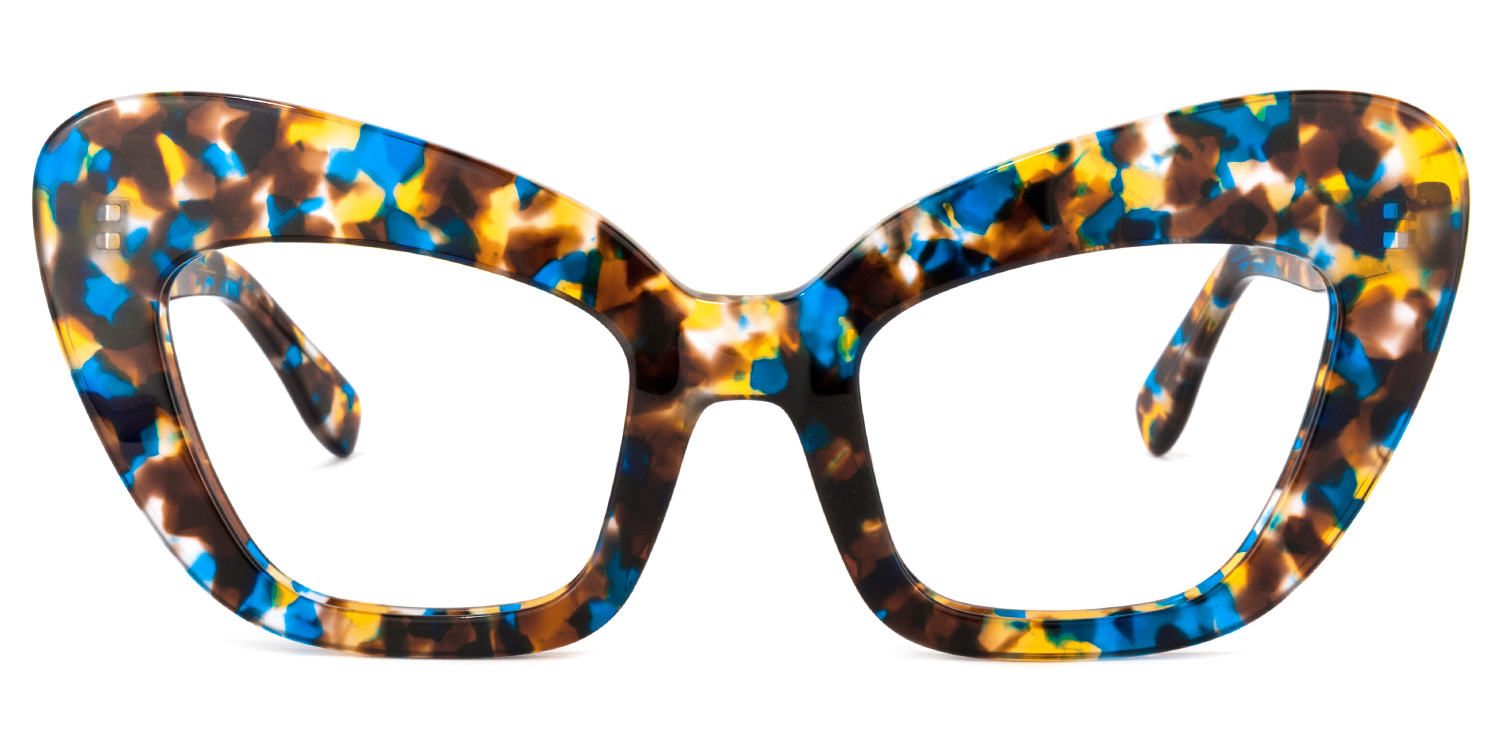 Tristan Cateye Blue-Tortoise Glasses0