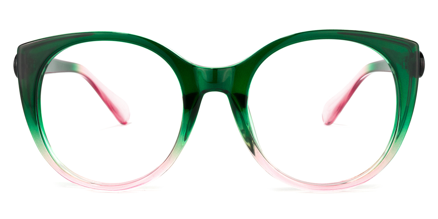 Migdalia Cateye Dark-Green Glasses0