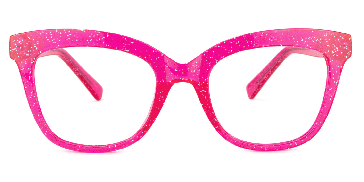 Santiago Cateye Bright-Pink Glasses0
