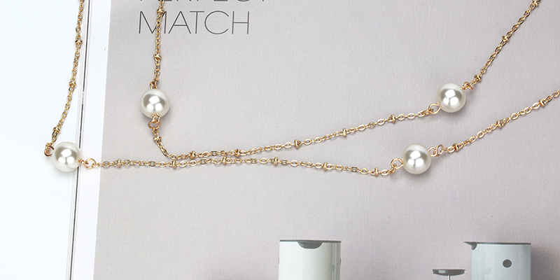 Pearl Gold Eyeglasses Chain-055