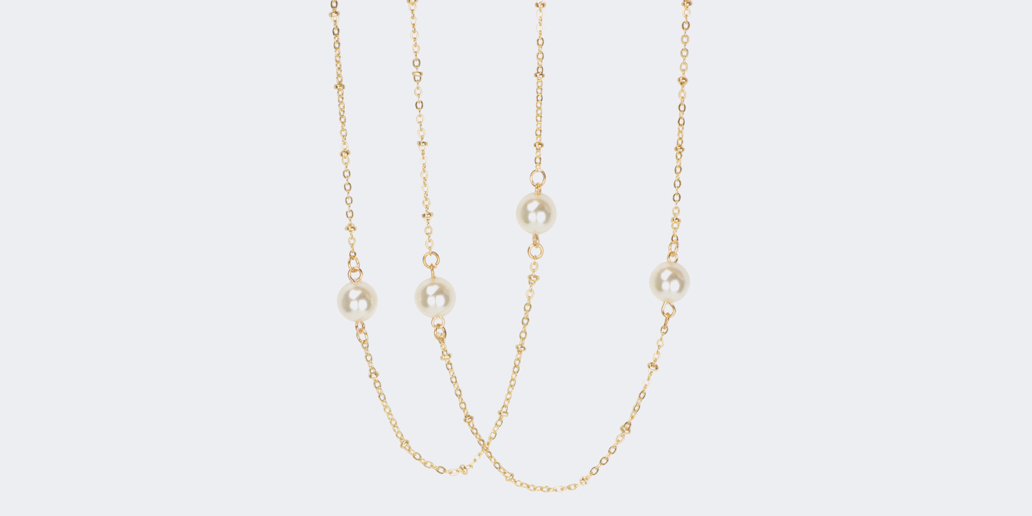 Pearl Gold Eyeglasses Chain-050
