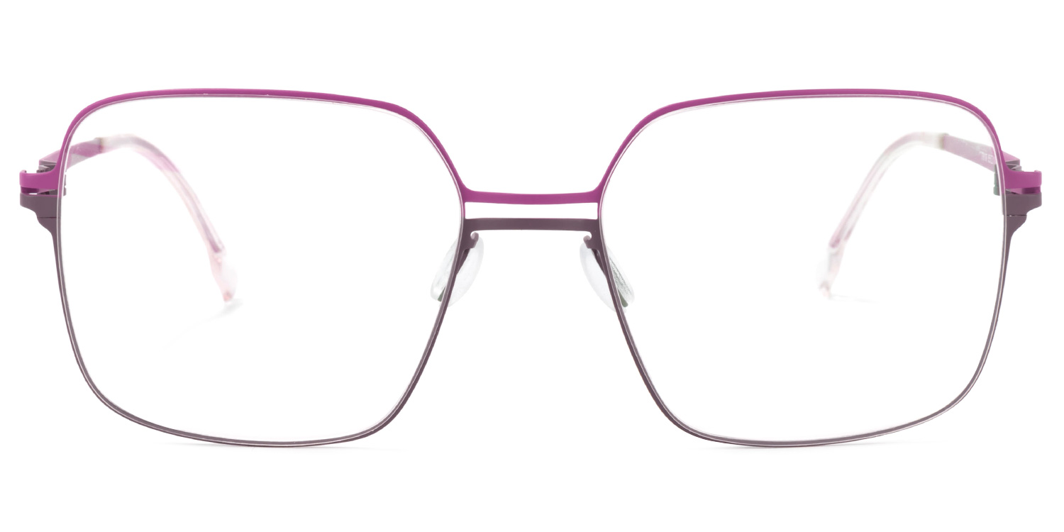 Yadira Square Two-Tone Glasses0