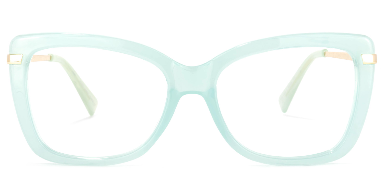 Yulia Cateye Green Glasses0