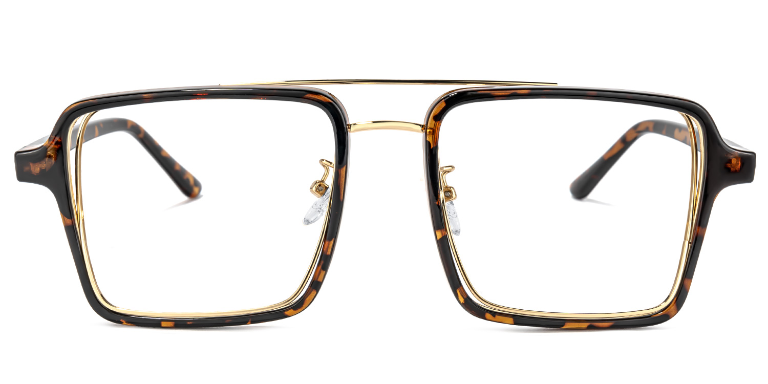 Aviator Tortoise-Gold Glasses | Zeelool Glasses0