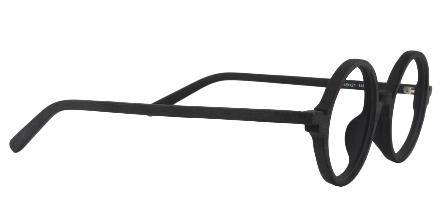 Aloysius Round Black Glasses4