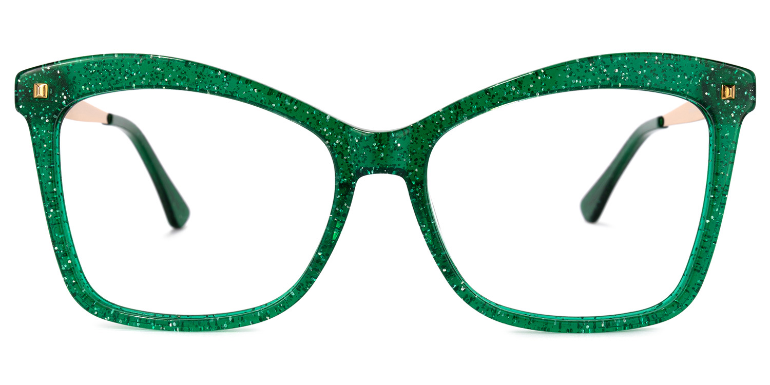 Isaebella Butterfly Green Glasses0