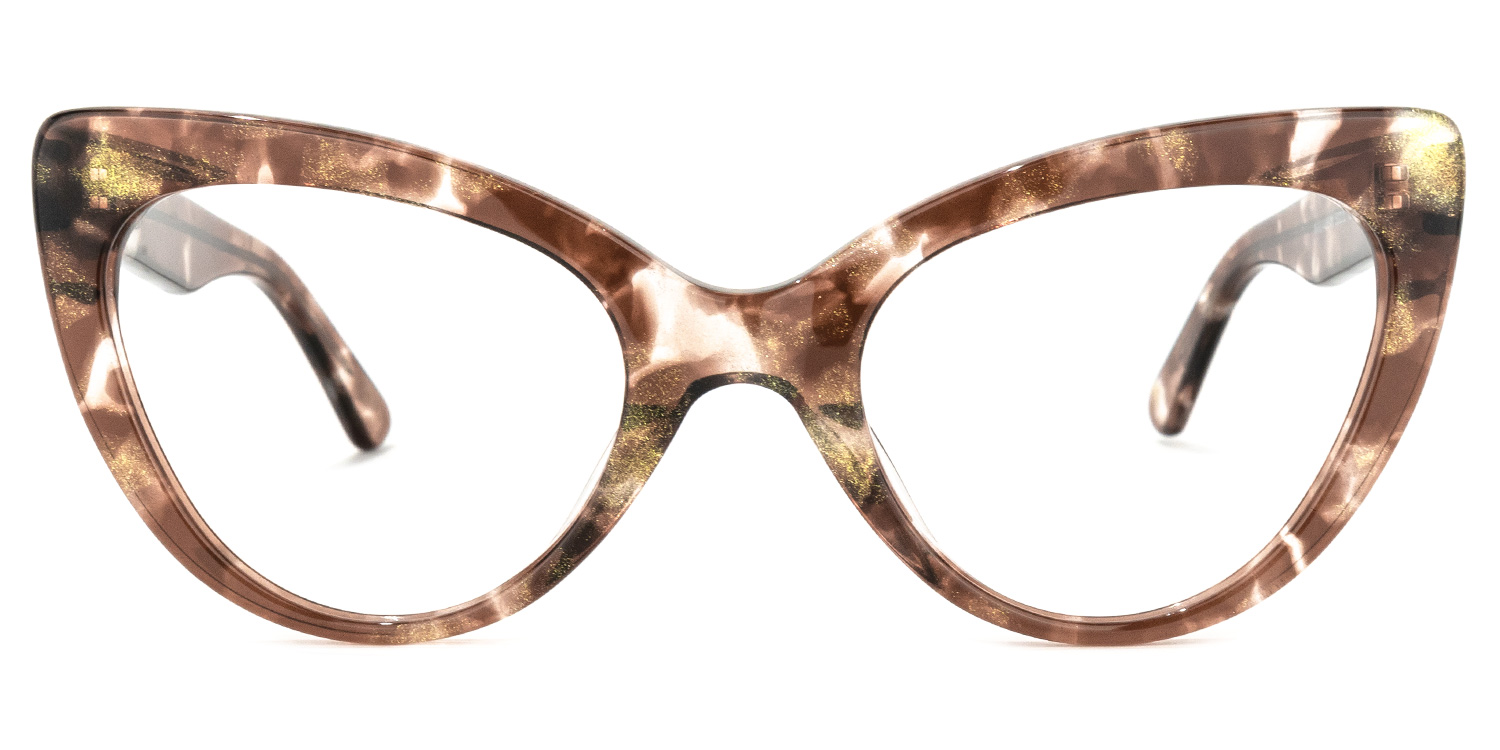 Stjules Cateye Brown Glasses