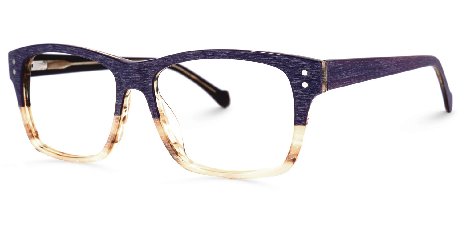 ZEELOOL Karout Sqaure Purple Glasses