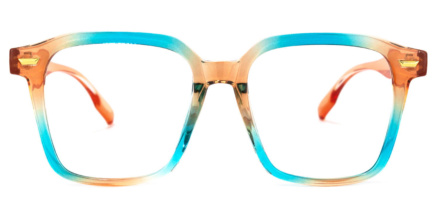 Rivera Square Blue-Orange Glasses good-img