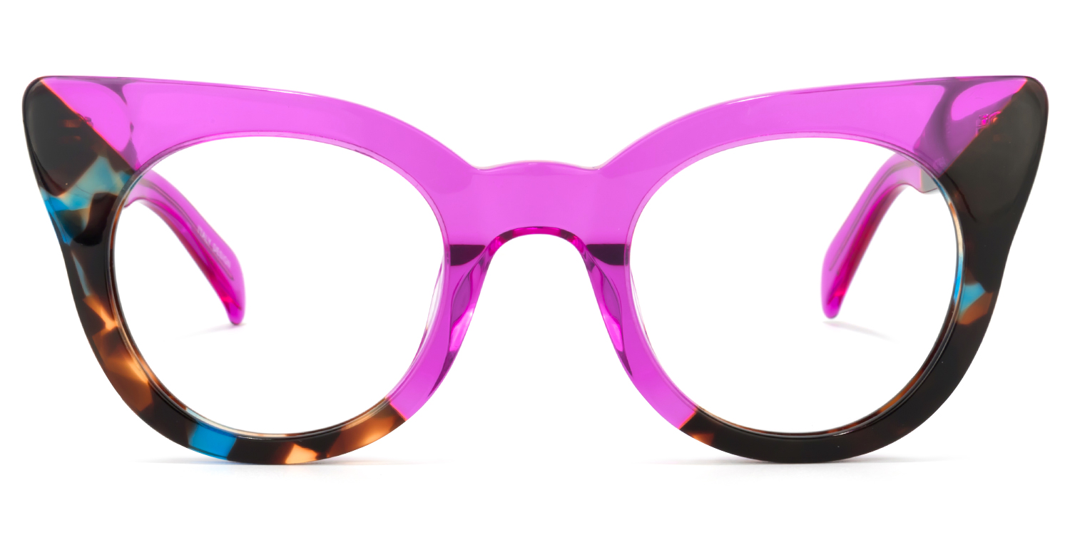 Godwin Cateye Purple Glasses0