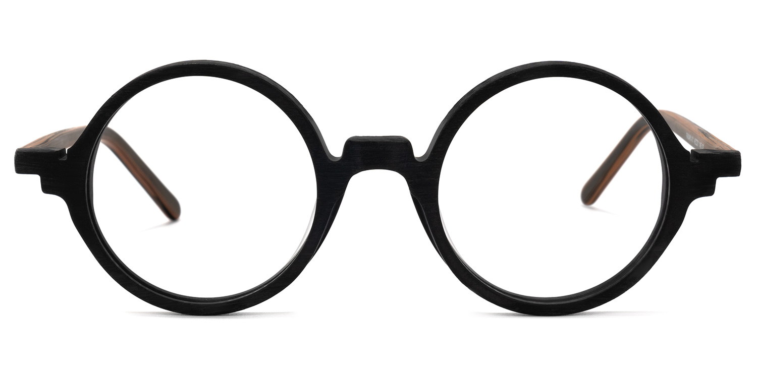 Otto Round Black Glasses1