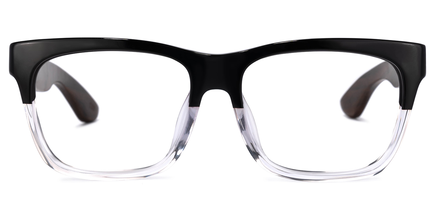 Atherbest Square Black-Crystal Glasses