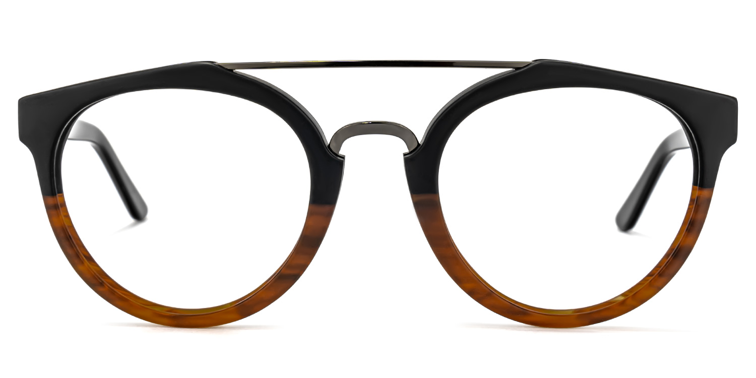 Katrece Round Two-Tone Glasses0