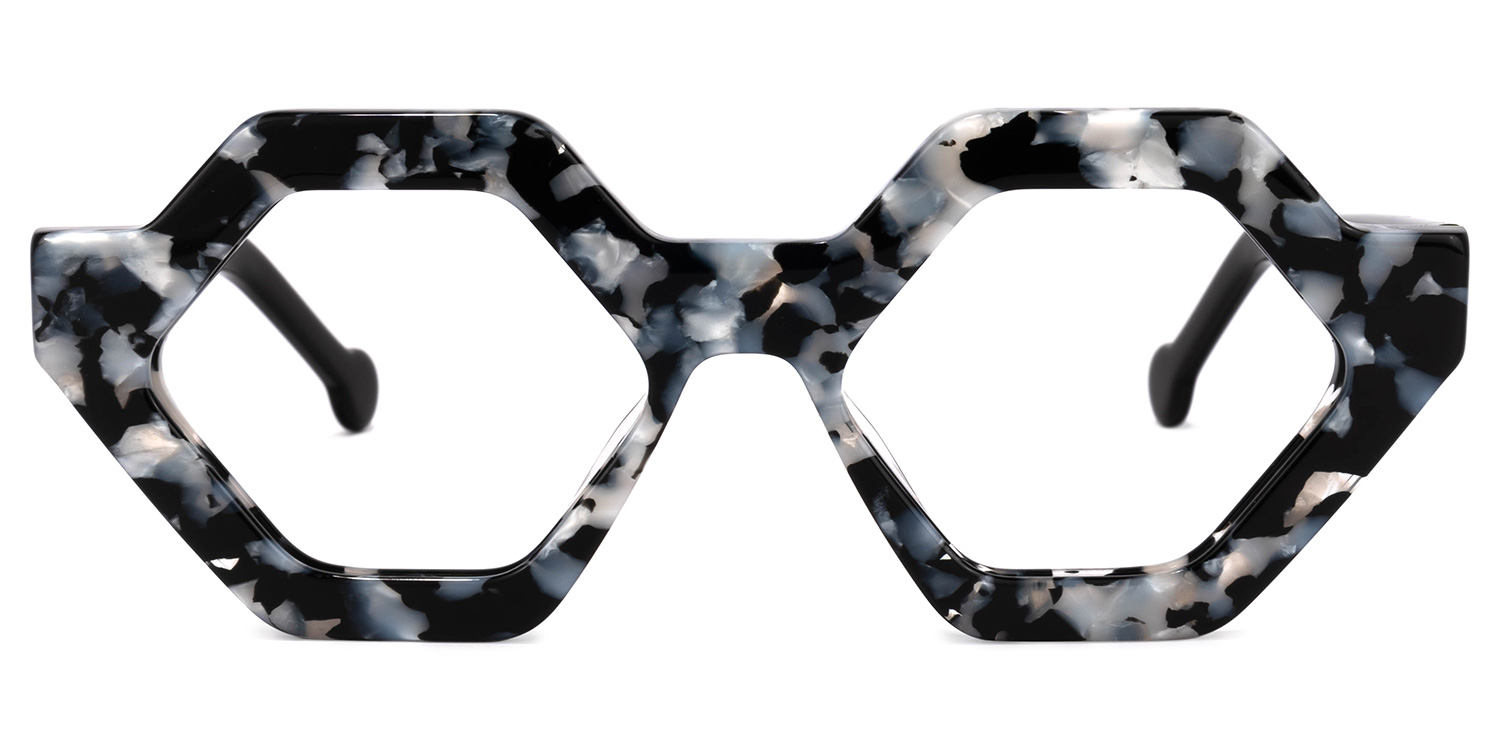 Barreto Geometric Marble Glasses0