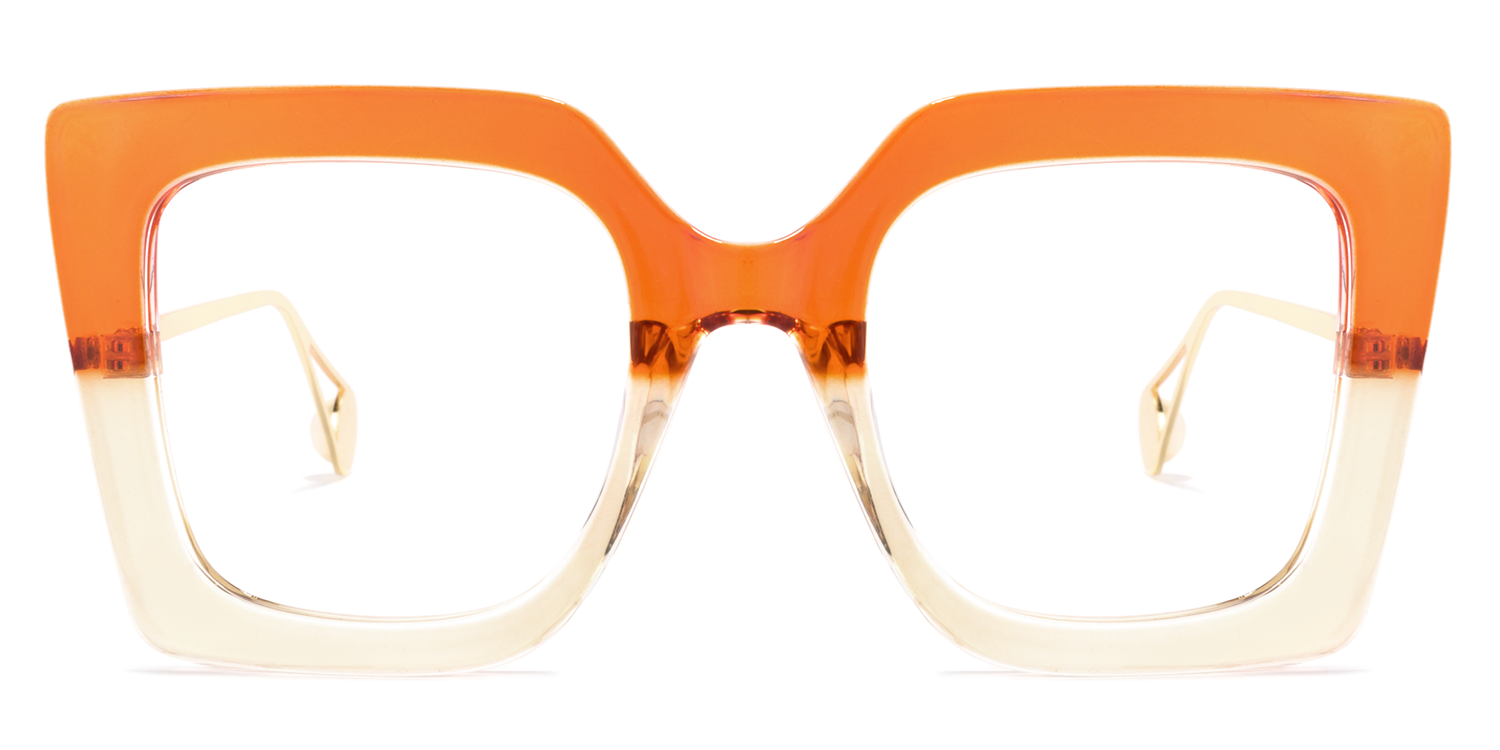 Qatar Square Orange Glasses good-img
