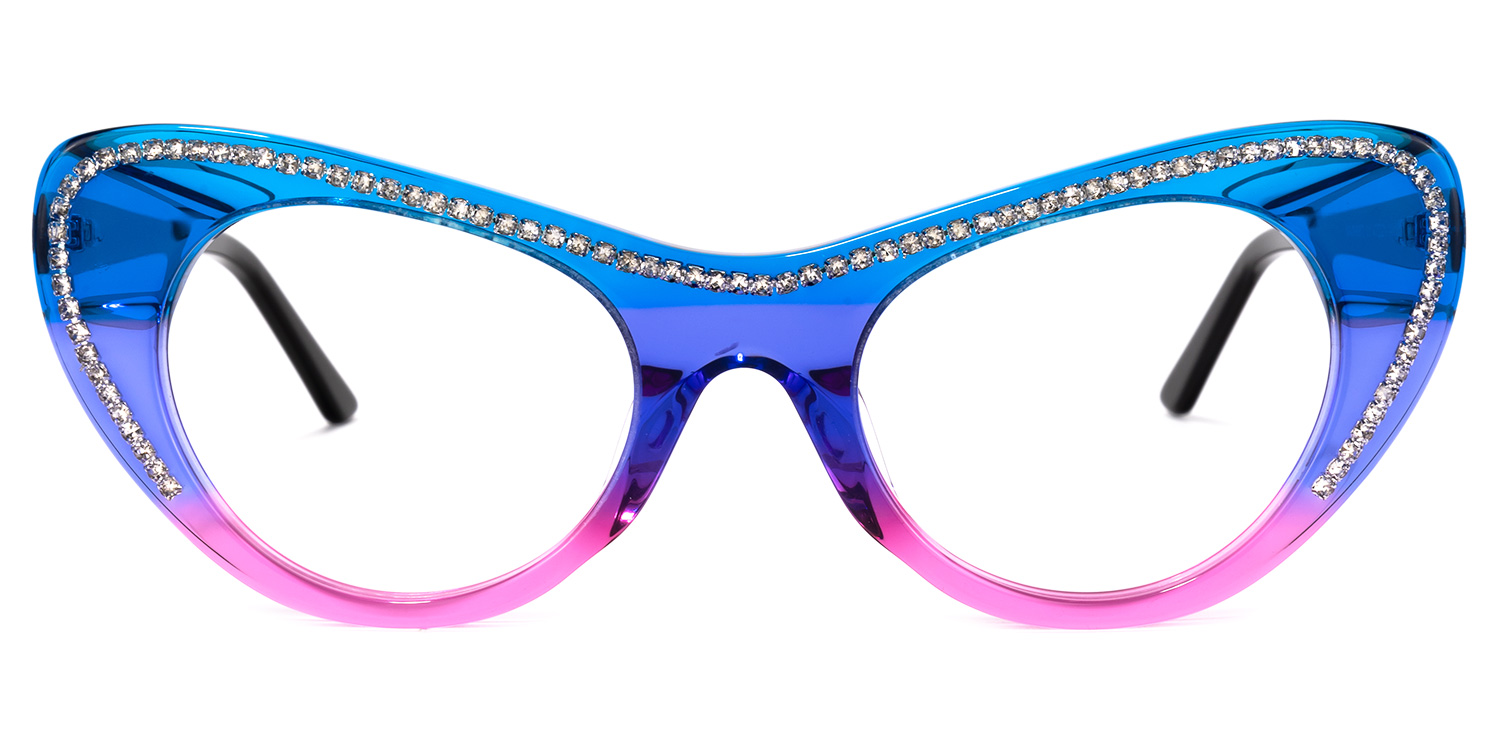 Shirley Cateye Two-tone Glasses