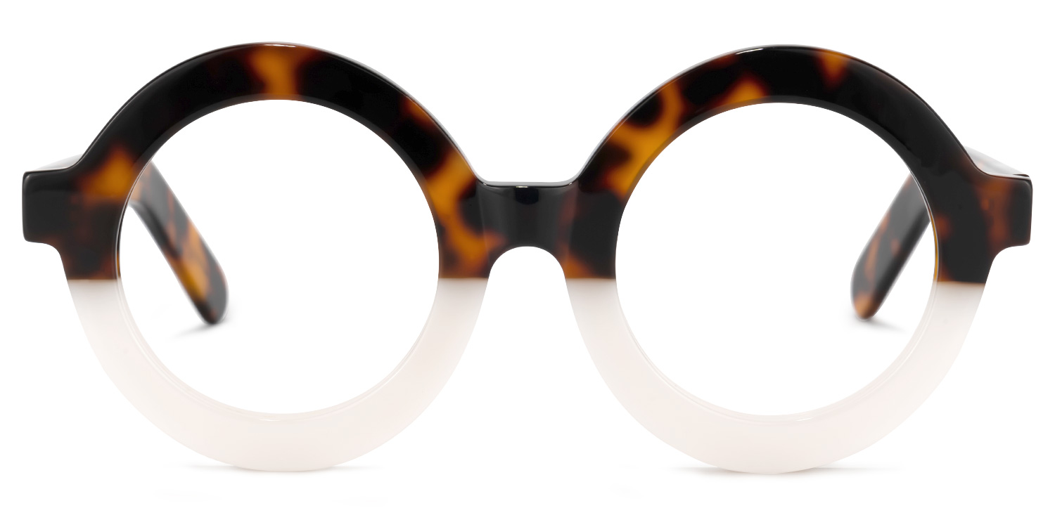 Calhoun Round Two-Tone Glasses0