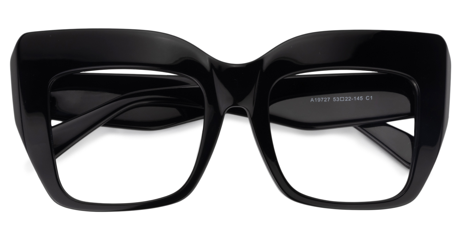 ZEELOOL Charmaine Cat Eye Black Glasses