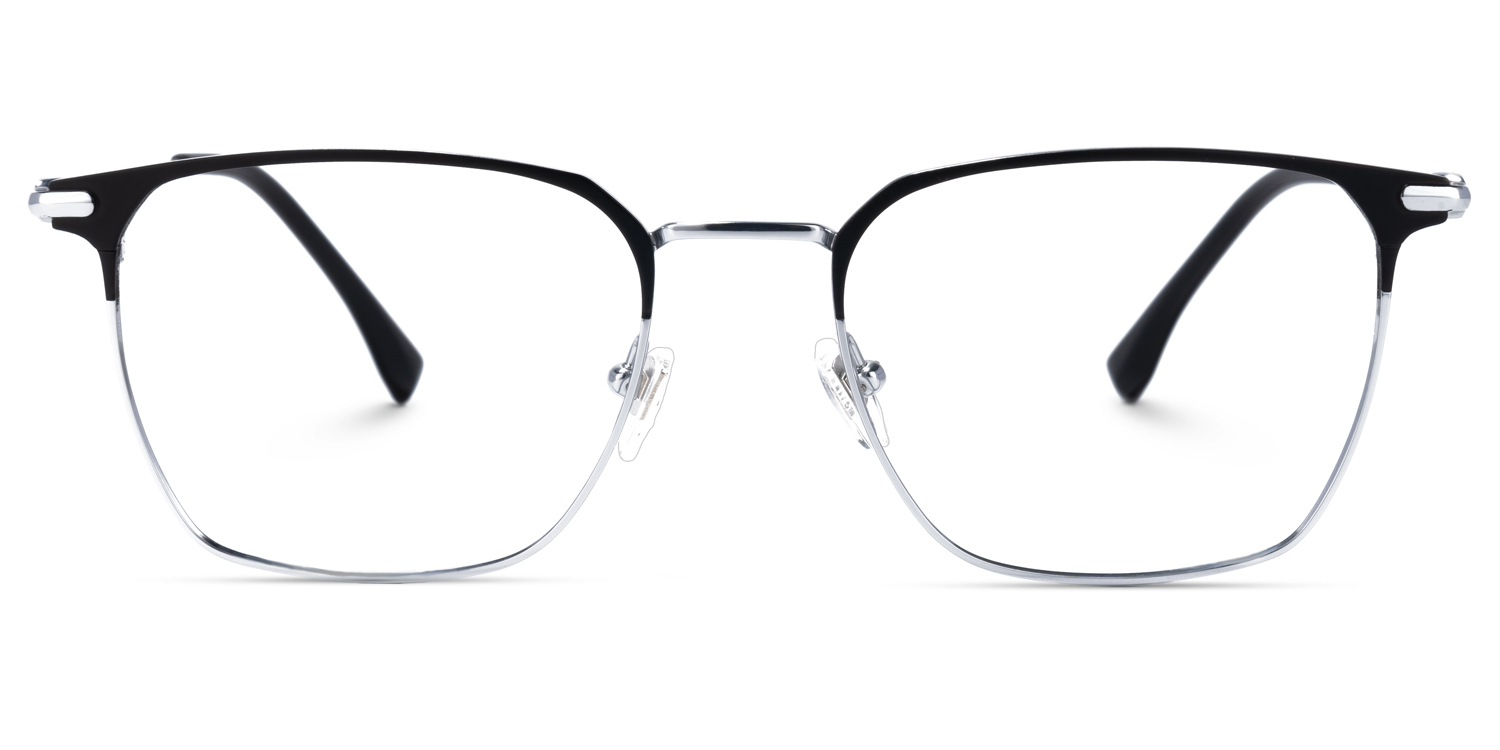 Campos Square Silver Glasses0
